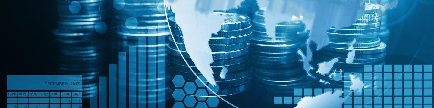 Finanza_websim13 Grafici finanziari con sfondo blu e azzurro