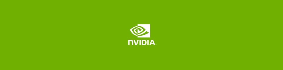 nvidia_websim1 Logo bianco nvidia su sfondo verde