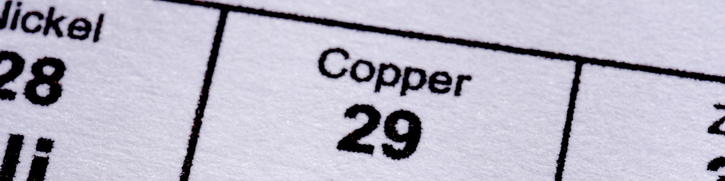 rame_websim Rame sulla tavola periodica: Elemento rame (Cu) evidenziato sulla tavola periodica, simbolo della sua importanza in chimica e in