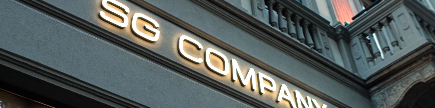 Insegna di SG Company