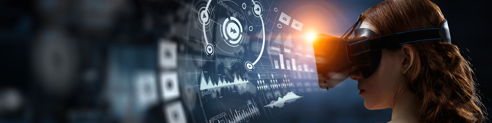 Scia luminosa che si dirama, rappresentando la connettività tech.