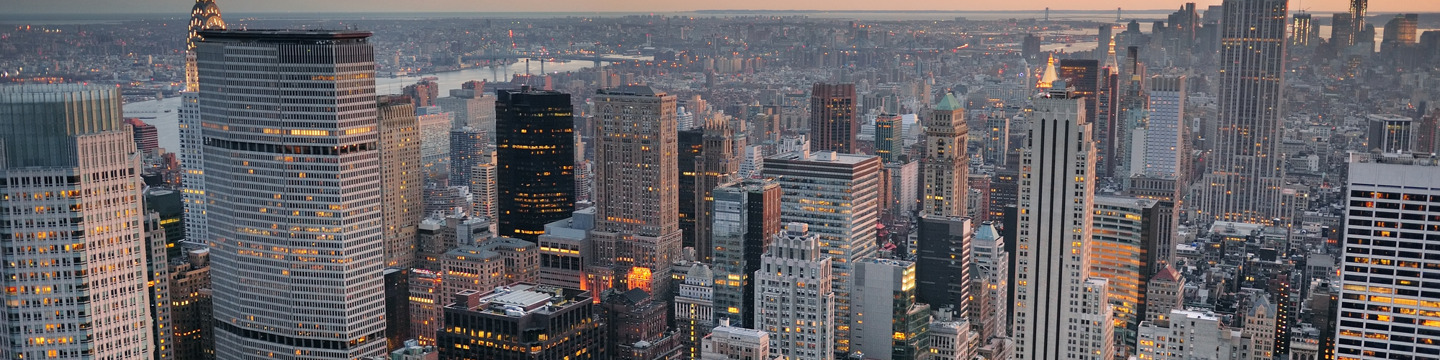 Riconoscibile skyline Newyorkese