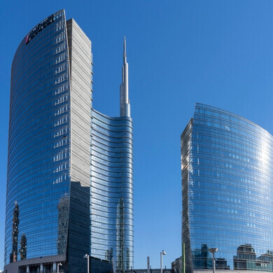 Grattacieli Milano, edifici sede UniCredit Piazza Gae Aulenti