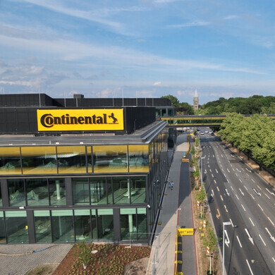 Vista aerea della sede di Continental