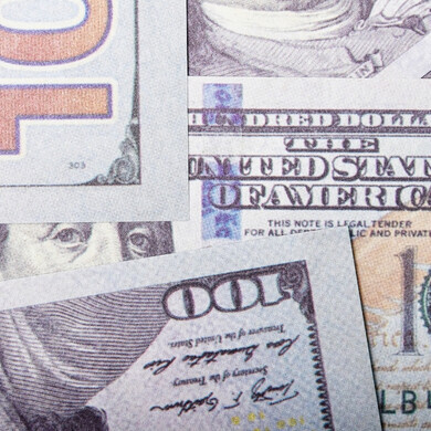 Banconote statunitensi Insieme di banconote in dollari degli Stati Uniti