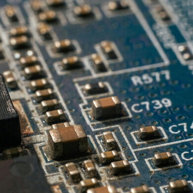 Chip Chip elettronico visto da vicino
