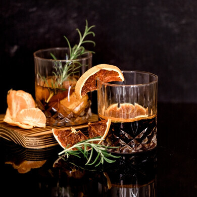 Composizione fotografica di un drink