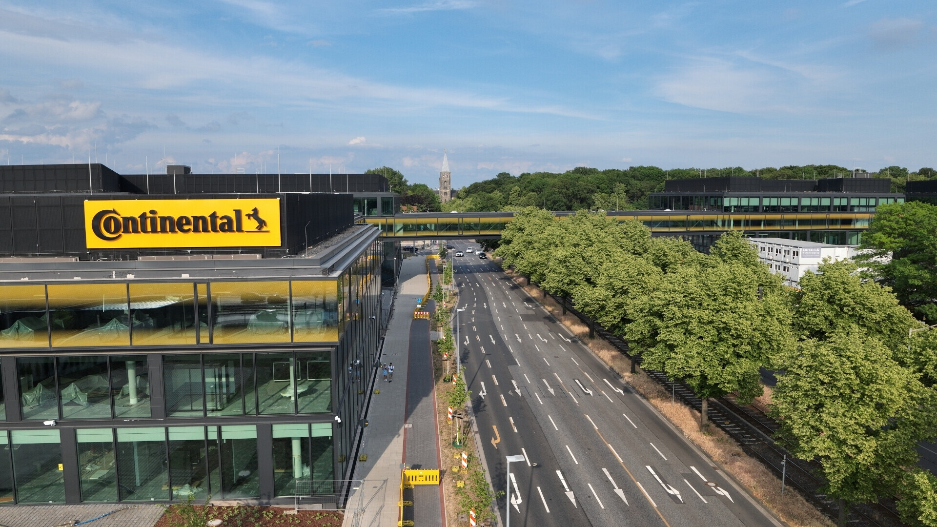 Vista aerea della sede di Continental