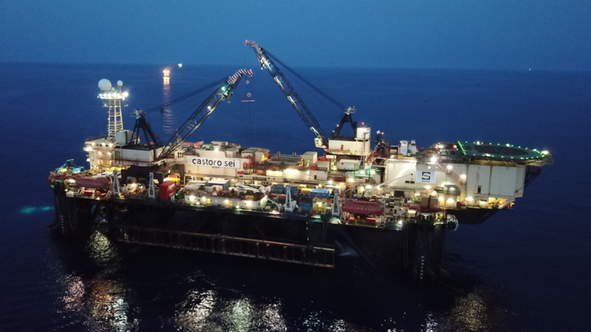 Saipem Zohor Impianto o progetto Saipem Zohor, con infrastrutture industriali e attività operative sul sito.