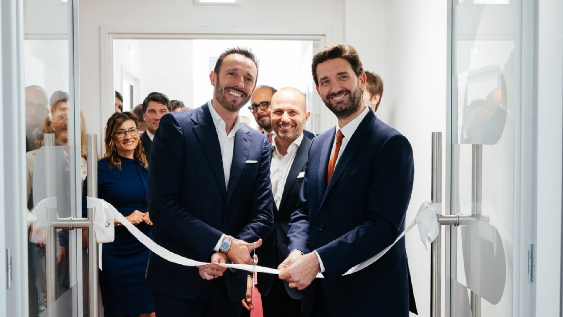 Gianluca Massini Rosati all'inaugurazione sede Allcore a Roma