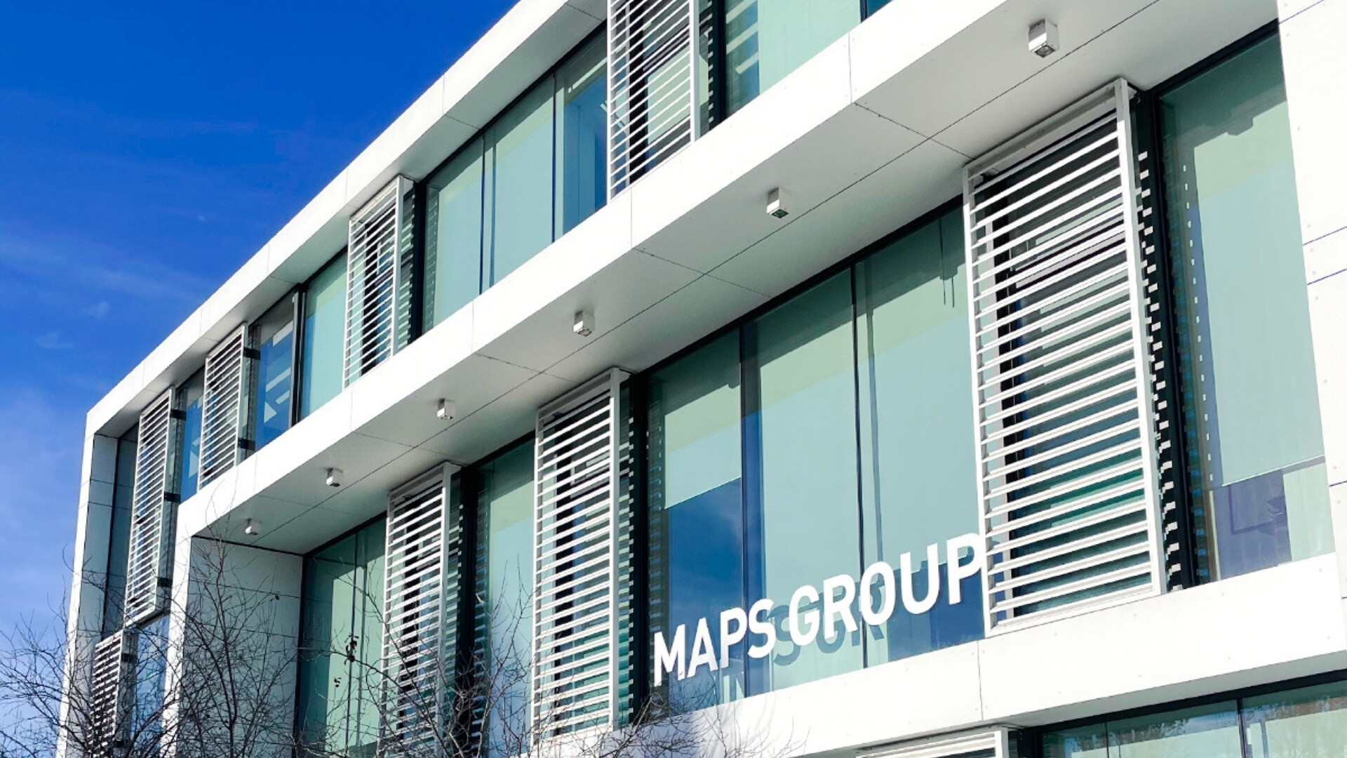 Vista esterna dell’edificio che ospita la sede di Maps Group.