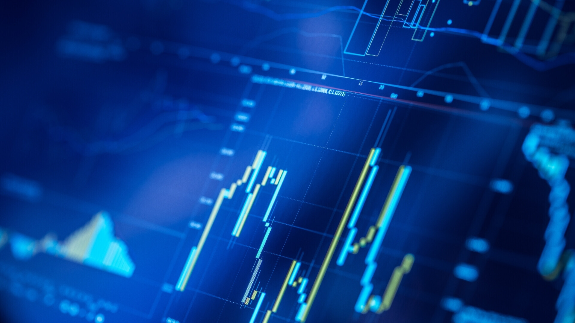 Grafico finanziario Rappresentazione grafica dell’andamento finanziario
