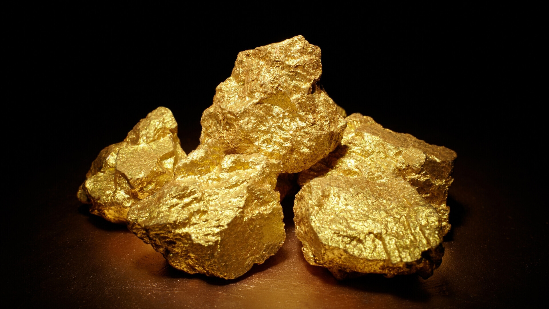 Oro Dettaglio di oro brillante in primo piano