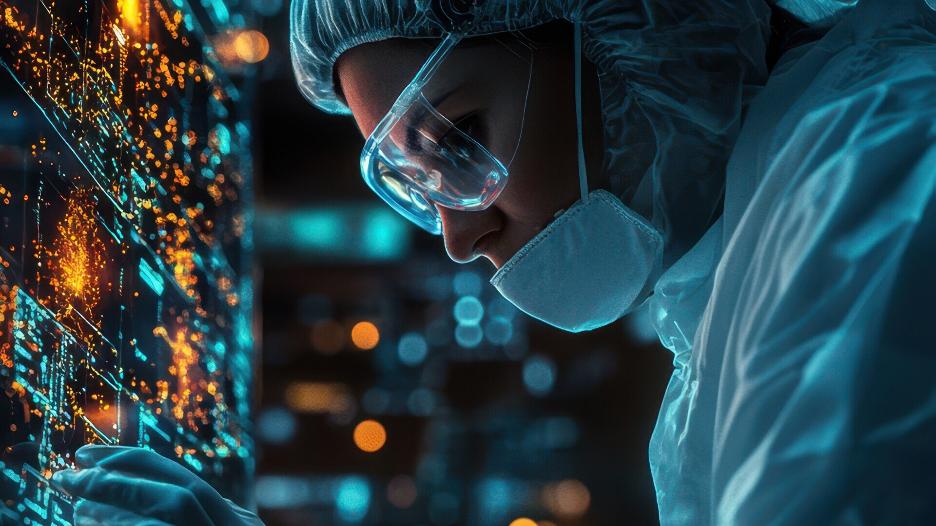 Operatore che sistema un sistema informatico Tecnico al lavoro su un sistema informatico