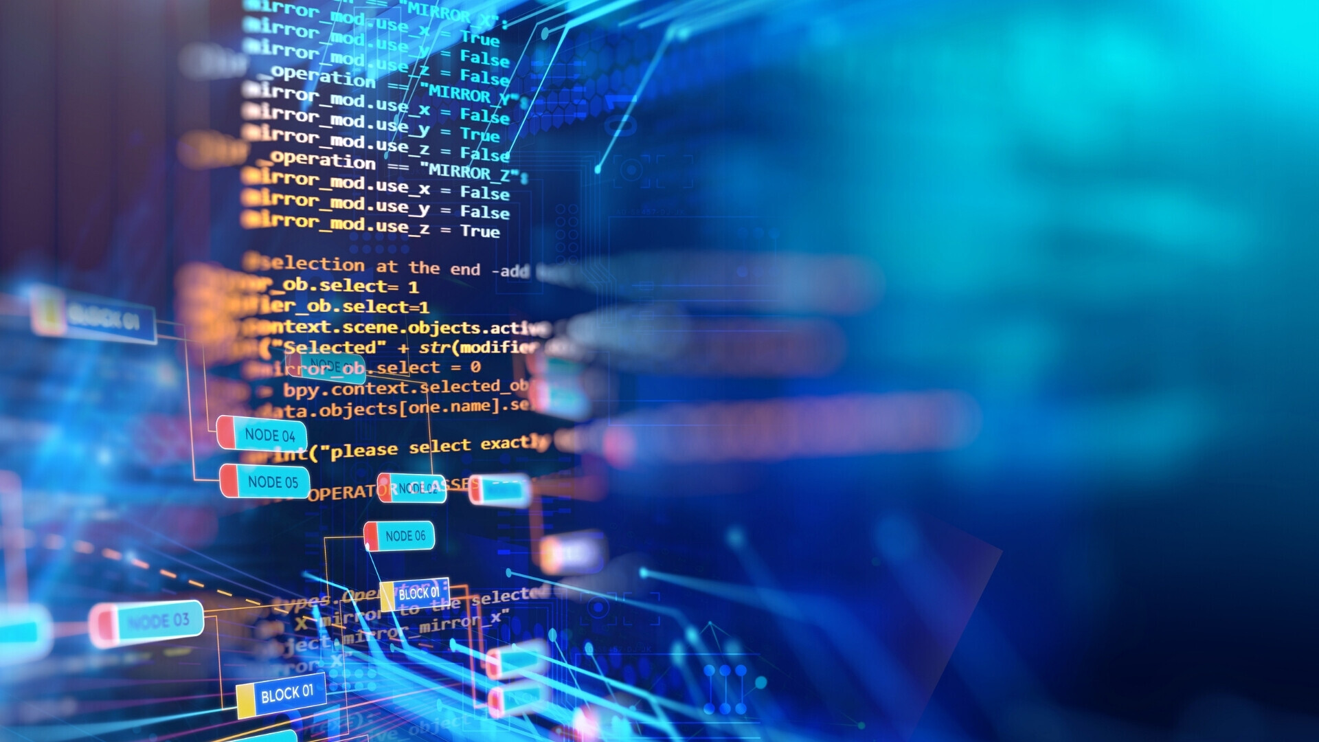 Tech_websim2 Scia luminosa che si dirama, rappresentando la connettività tech.