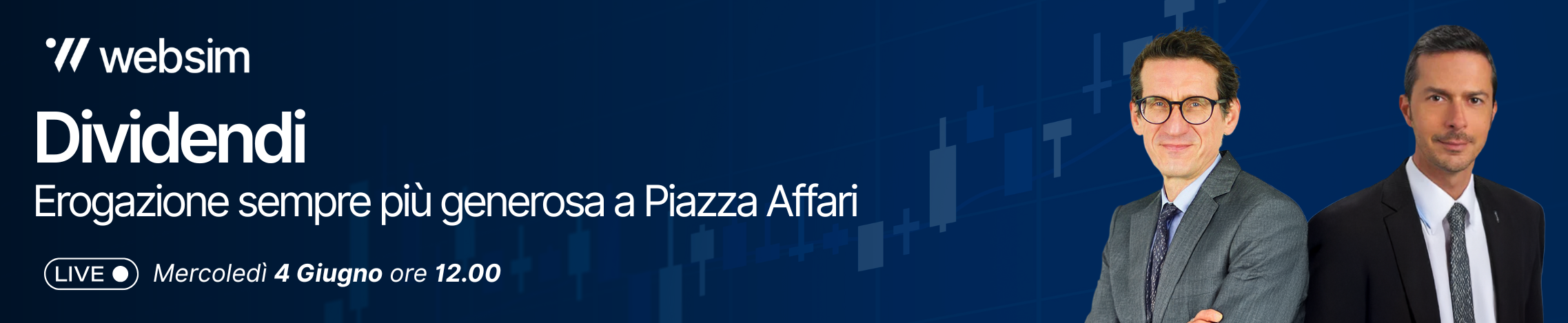 Clicca qui per iattivare la notifica al Webinar Dividendi: Piazza Affari sempre più generosa